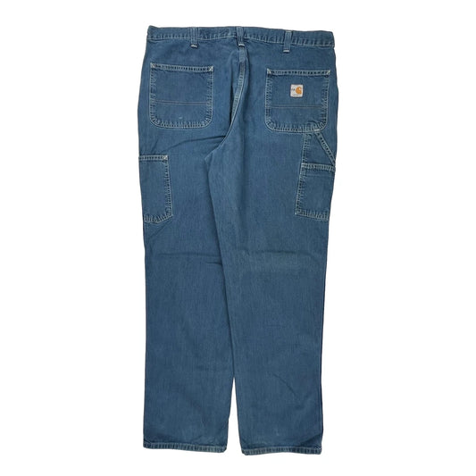 Carhartt Carpenter Trousers - 38W 34L Blue Cotton