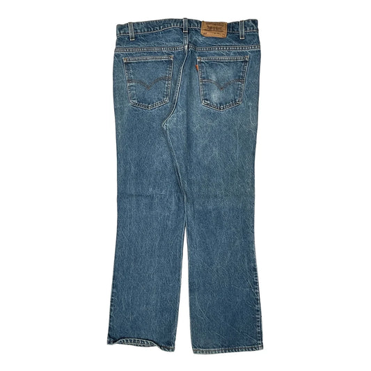 Vintage 90S Orange Tab Levis 517 Jeans - 36W 32L Blue Denim