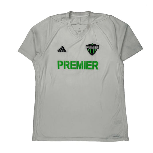 Premier Adidas Football Shirt - Large White Polyester