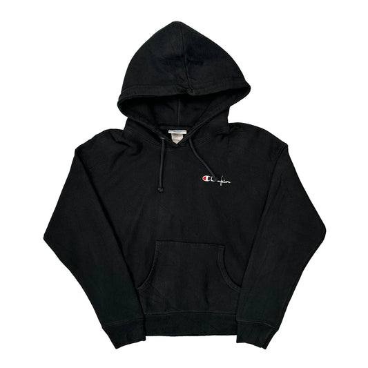 Reverse Weave Champion Hoodie - Small Black Cotton Blend