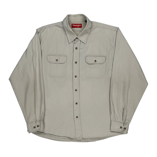 Wrangler Shirt - XL Beige Cotton