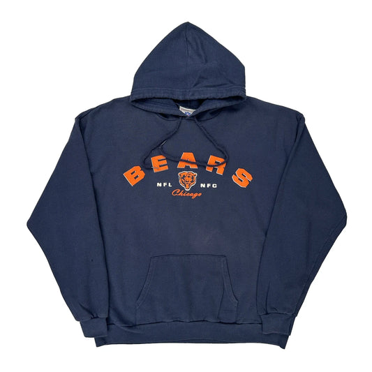 Chicago Bears Nfl Hoodie - XL Navy Cotton