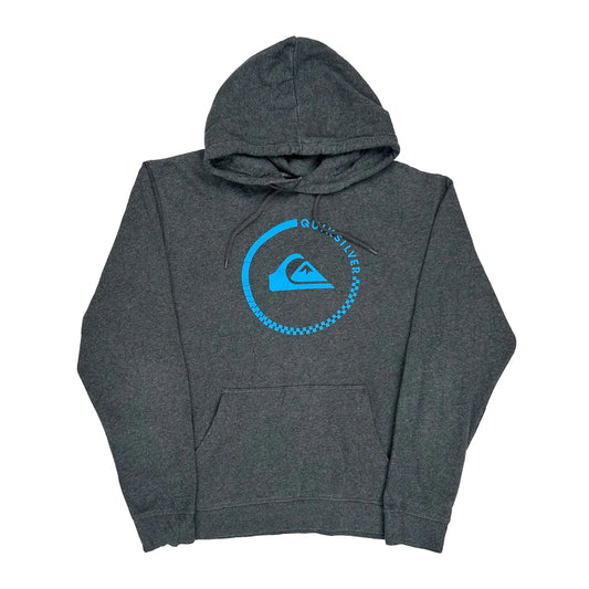 Quiksilver Hoodie - XL Grey Cotton Blend