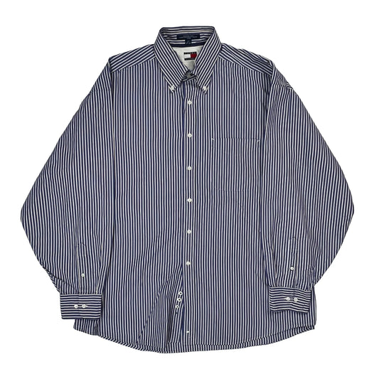 Tommy Hilfiger Striped Shirt - XL Blue Cotton