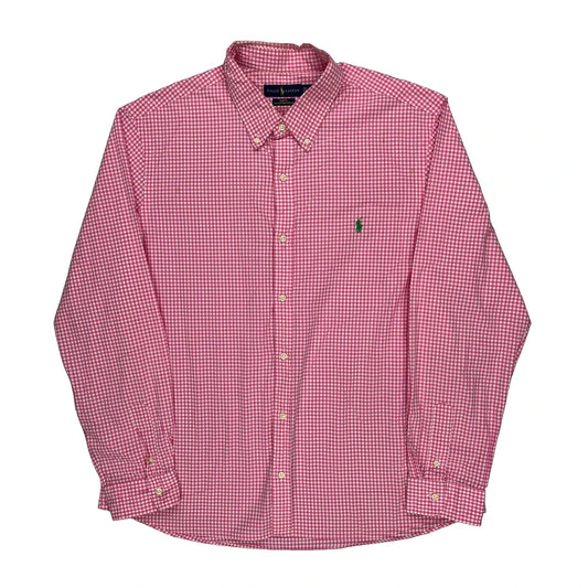 Ralph Lauren Checked Shirt - 2XL Pink Cotton