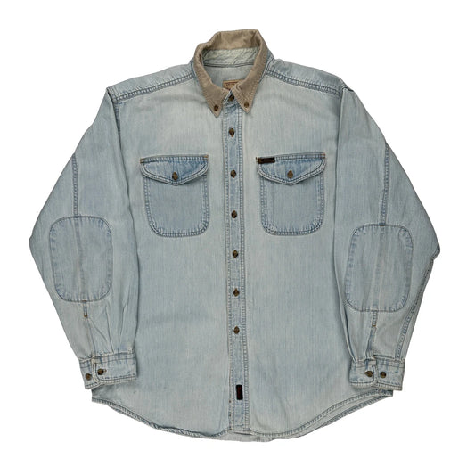 Woolrich Denim Shirt - XL Light Wash Cotton