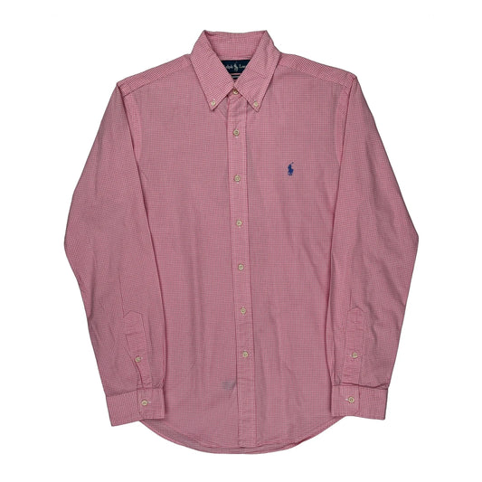 Vintage Ralph Lauren Checked Shirt - Small Pink Cotton