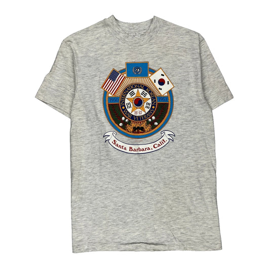 Hanes Single Stitch T-Shirt - Medium Grey Cotton