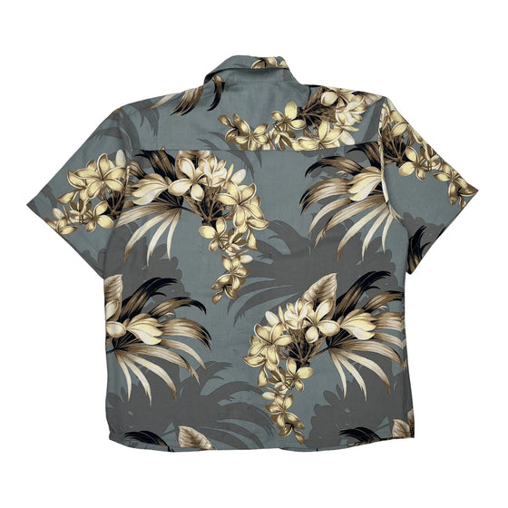 Puritan Hawaiian Shirt - Large Blue Viscose