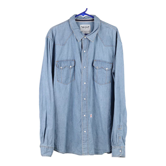 Buy Levis Men Blue Washed Denim Shirt - Shirts for Men 1833162 | Myntra