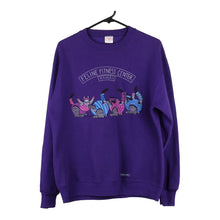  Vintage purple Feline Fitness Center  Crazy Shirts Sweatshirt - womens medium