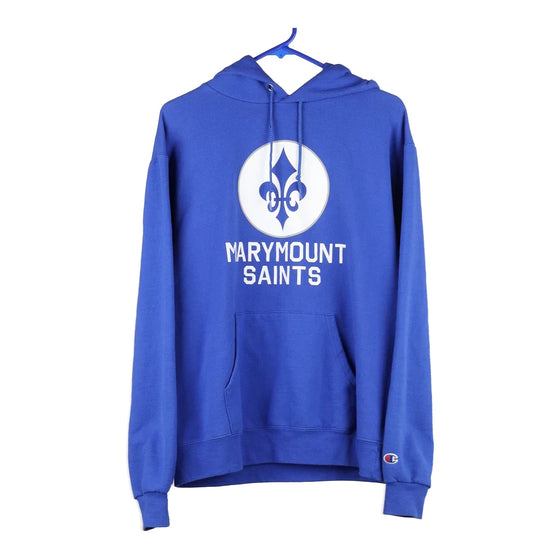 Vintage blue Marymount Saints Champion Hoodie - mens medium