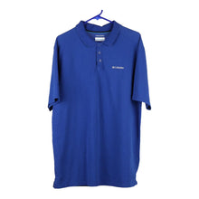  Vintage blue Columbia Polo Shirt - mens large
