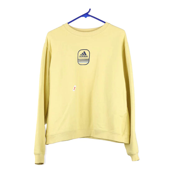 Vintage yellow Adidas Sweatshirt - womens x-large