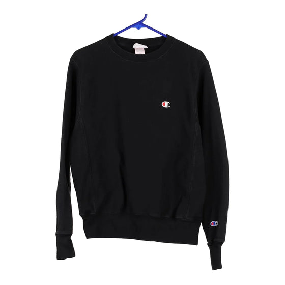 Vintage black Reverse Weave Champion Sweatshirt - mens small