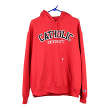  Vintage red Catholic University Champion Hoodie - mens large