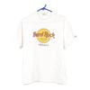 Vintage white Pireaus Hard Rock Cafe T-Shirt - womens large