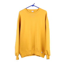  Vintage yellow Russell Athletic Sweatshirt - mens x-large