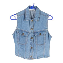  Vintage blue Tangibles Denim Gilet - womens x-small
