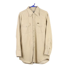  Vintage beige Lee Denim Shirt - mens large