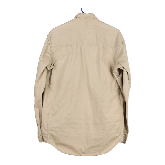 Vintage beige Wrangler Denim Shirt - mens medium