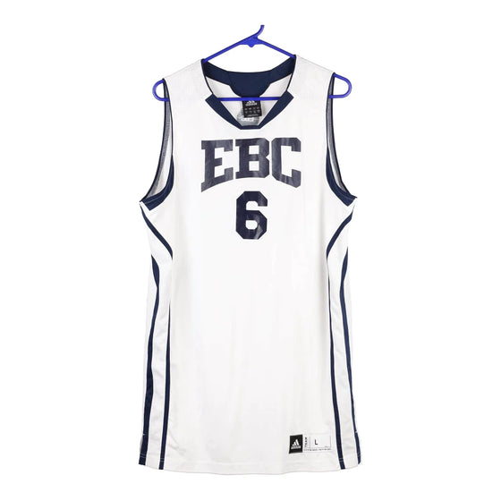 Vintage white EBC #6 Adidas Jersey - mens large