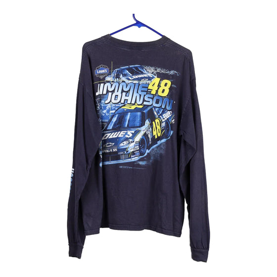 Vintage navy Jimmie Johnson #48 Chase Authentics Long Sleeve T-Shirt - mens x-large