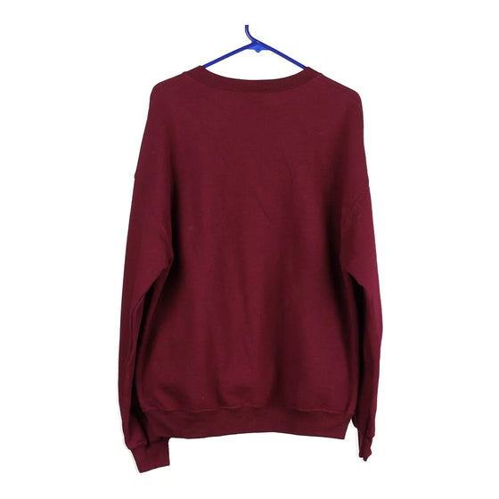 Vintage burgundy Gildan Sweatshirt - womens large