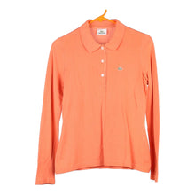  Vintage orange Lacoste Long Sleeve Polo Shirt - womens small