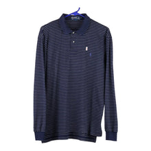  Vintage navy Ralph Lauren Long Sleeve Polo Shirt - mens medium