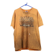  Vintage orange Indianapolis Southside Harley Davidson T-Shirt - mens xx-large