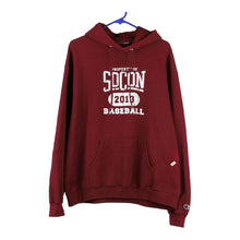  Vintage burgundy Socon Baseball Champion Hoodie - mens large