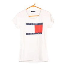  Vintage white Bootleg Tommy Hilfiger T-Shirt - womens medium