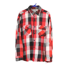  Vintage red Five Brother Flannel Shirt - mens x-large