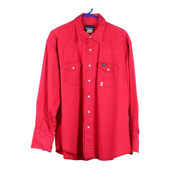 Vintage red Wrangler Flannel Shirt - mens x-large