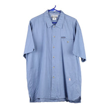  Vintage blue Columbia Short Sleeve Shirt - mens x-large