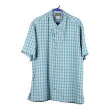  Vintage blue Columbia Short Sleeve Shirt - mens large