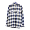 Vintage blue Marcel Clair Flannel Shirt - mens x-large