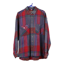  Vintage blue Arctic Fry Day Society Flannel Shirt - mens large