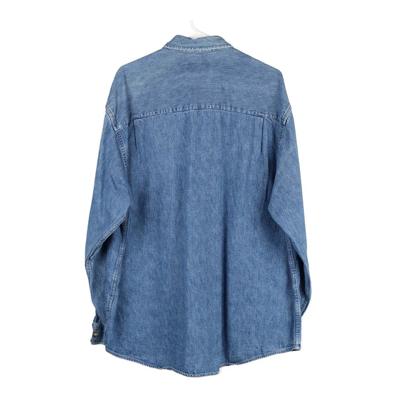 Vintage blue Eddie Bauer Denim Shirt - mens large