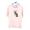 Vintage pink G-Star T-Shirt - mens medium
