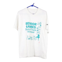 Vintage white Senior Games Unbranded T-Shirt - mens large