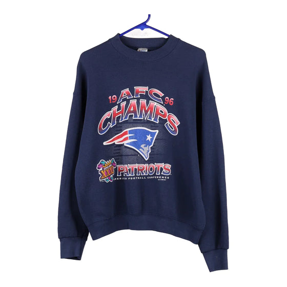 Vintage blue New England Patriots 1996 Unbranded Sweatshirt - womens large