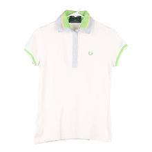  Vintage white Special Edition Fred Perry Polo Shirt - womens small
