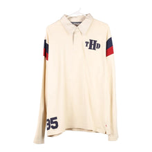  Vintage cream Tommy Hilfiger Denim Rugby Shirt - mens x-large