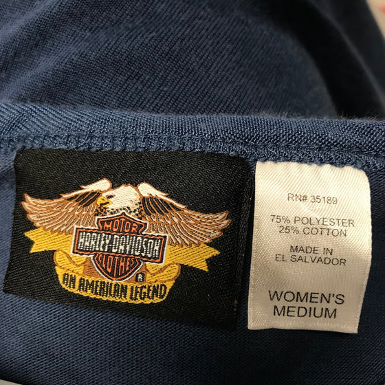 Vintage blue Harley Davidson T-Shirt - womens medium