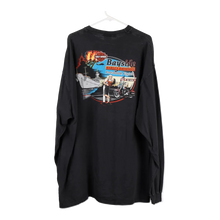  Vintage black Bayside Harley Davidson Long Sleeve T-Shirt - mens x-large