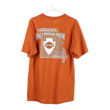  Vintage orange Harley Davidson T-Shirt - mens large