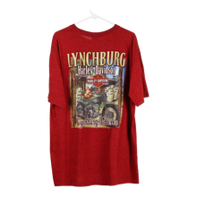  Vintage red Lynchburg Harley Davidson T-Shirt - mens x-large