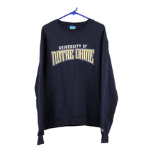  Vintage blue Notre Dame University Champion Sweatshirt - womens large